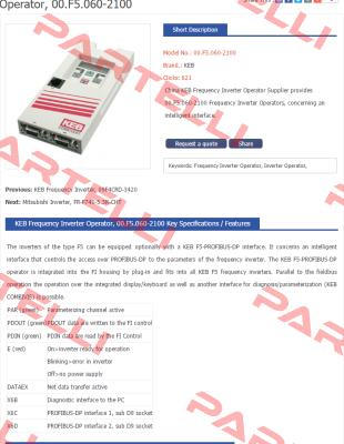 00F5060-2100 LAIPPLE KEB