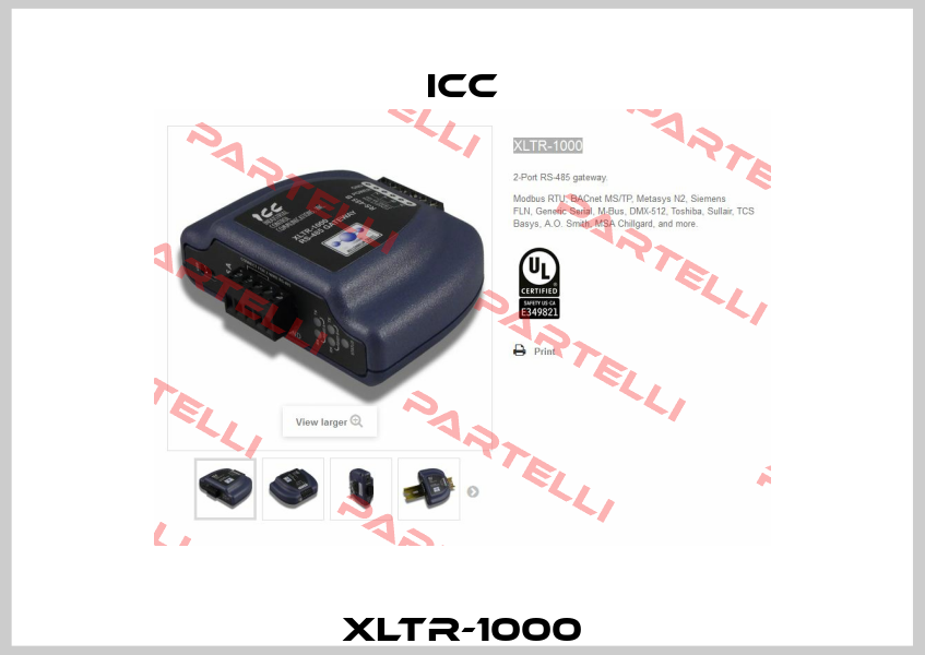 XLTR-1000 icc