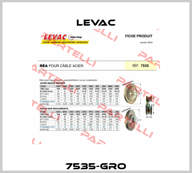 7535-GRO LEVAC