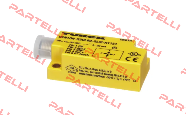 B2N10H-Q20L60-2LI2-H1151 Turck