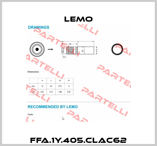 FFA.1Y.405.CLAC62 Lemo