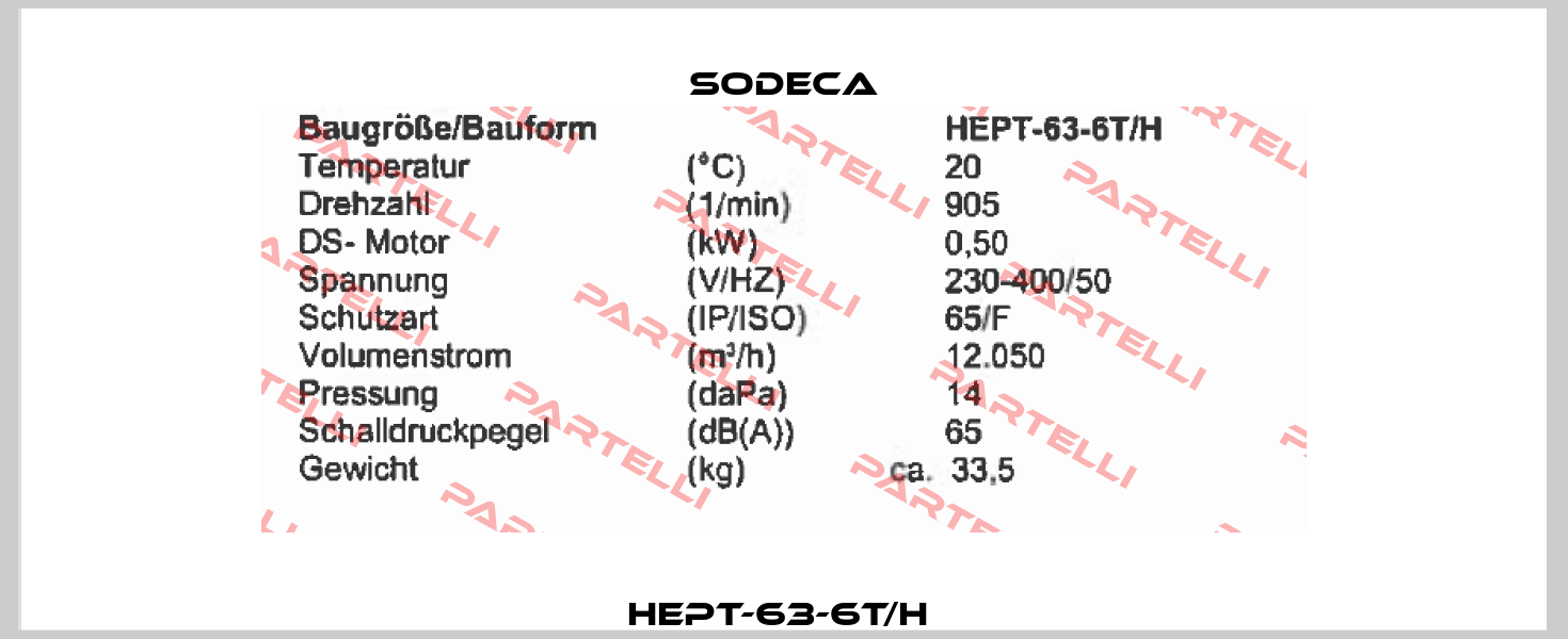 HEPT-63-6T/H  Sodeca