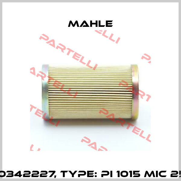 P/N: 70342227, Type: PI 1015 MIC 25/K197 MAHLE
