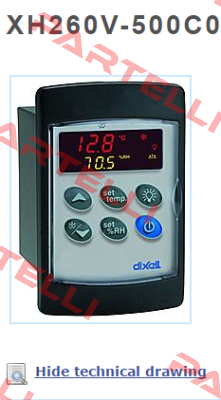 XH260V-500C0 Dixell