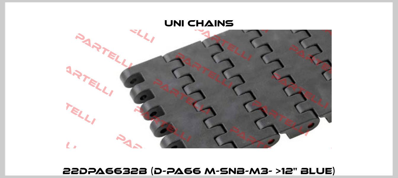 22DPA6632B (D-PA66 M-SNB-M3- >12" BLUE) Uni Chains