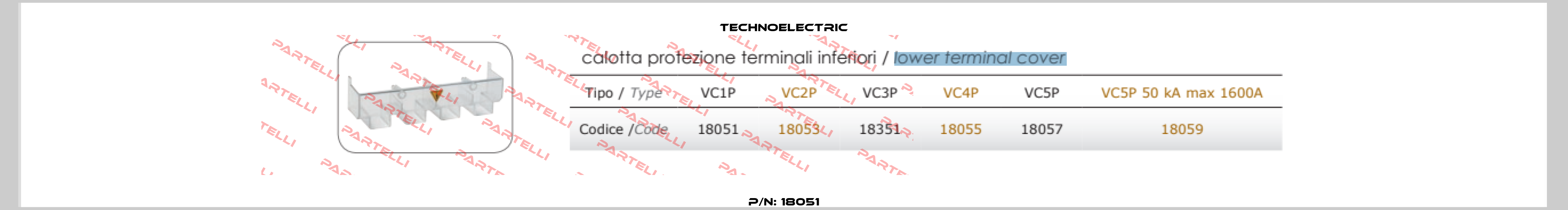 P/N: 18051 Technoelectric