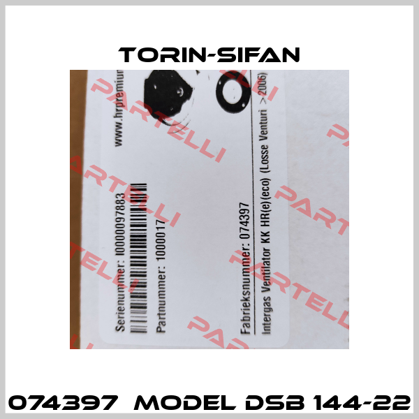 074397  Model DSB 144-22 Torin-Sifan