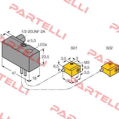 NI2-Q9.5-ADZ32-0.1-FSB5.4X4/S304 Turck