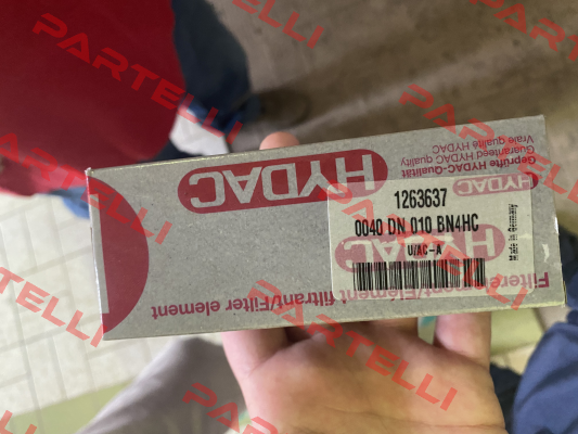 P/N: 1263637, Type: 0040 DN 010 BN4HC Hydac