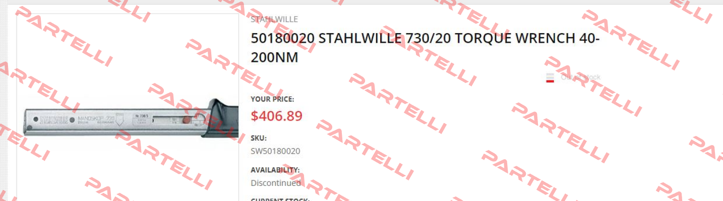 P/N: 50180020 Type: 730/20 Stahlwille