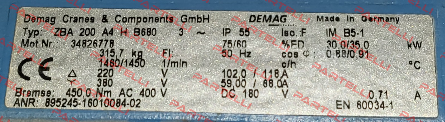 ZBA 200 A4 H B680 Demag