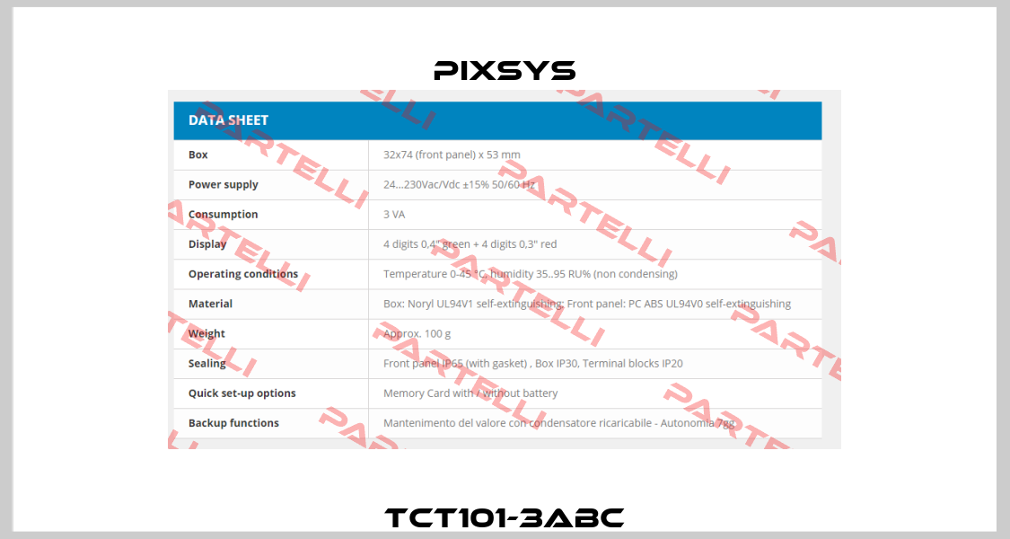 TCT101-3ABC Pixsys