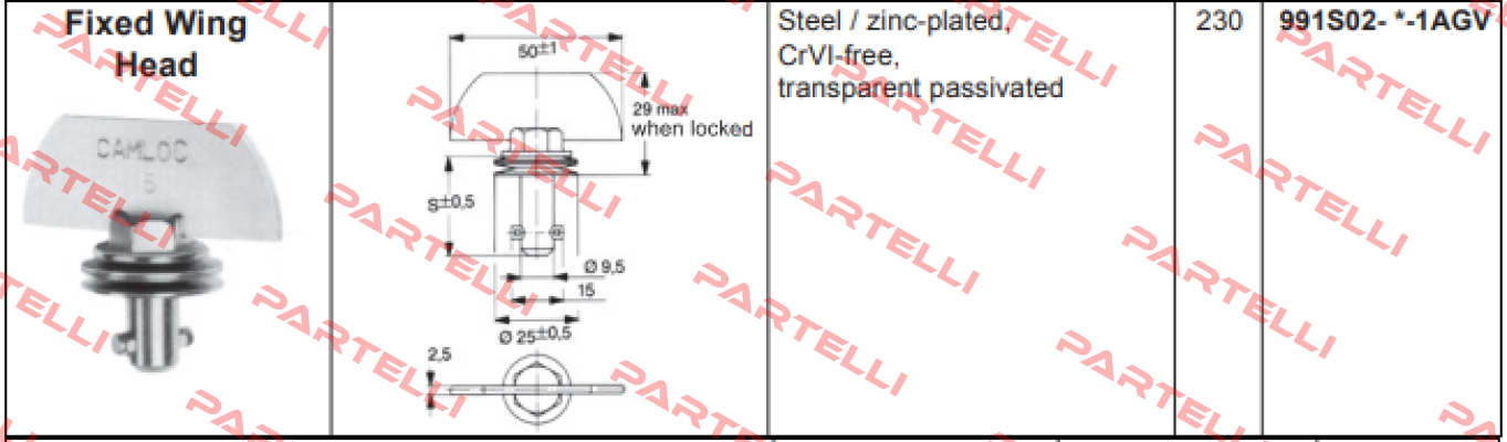 991S02-11-1AGV Camloc