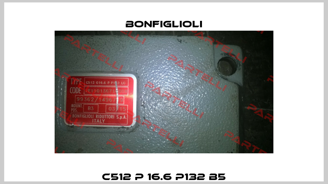 C512 P 16.6 P132 B5 Bonfiglioli