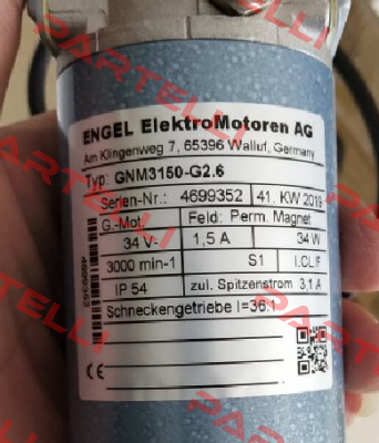 GNM3150−G2.6 Engel Motor