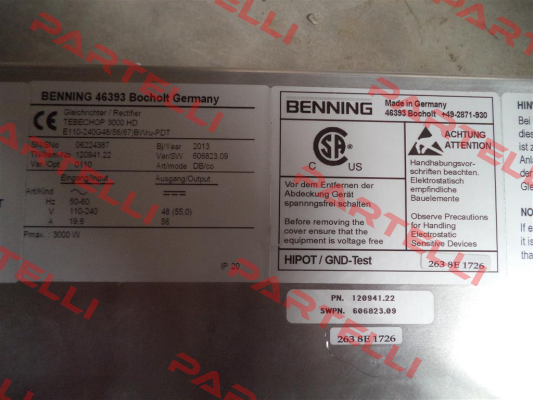 E110-230G48/56(67)  Benning