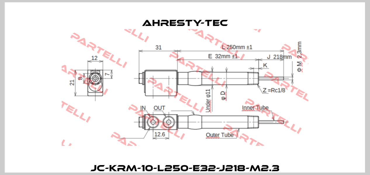 JC-KRM-10-L250-E32-J218-M2.3 Ahresty-tec