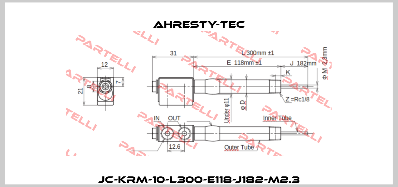 JC-KRM-10-L300-E118-J182-M2.3 Ahresty-tec