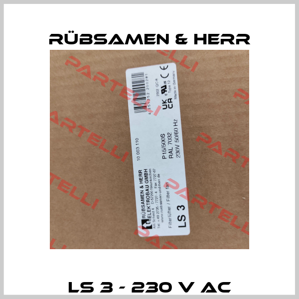 LS 3 - 230 V AC Rübsamen & Herr