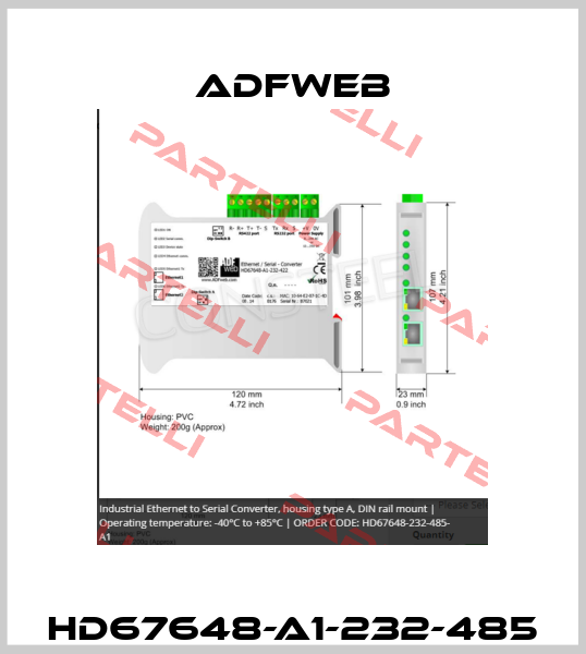 HD67648-A1-232-485 ADFweb
