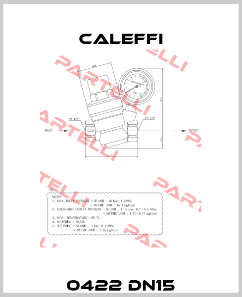 0422 DN15 Caleffi