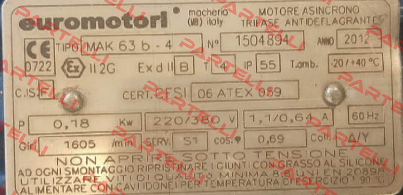 MAK063BP4B5#0089 Euromotori