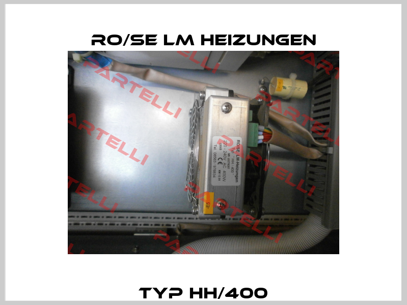 Typ HH/400 RO/SE LM Heizungen