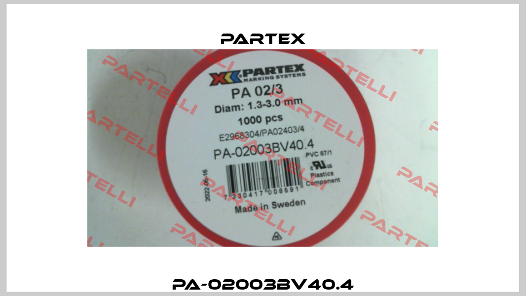 PA-02003BV40.4 Partex