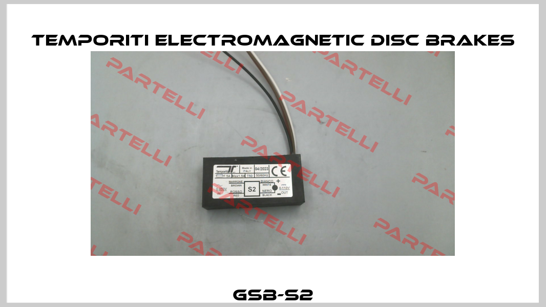 GSB-S2 TEMPORITI Electromagnetic disc brakes