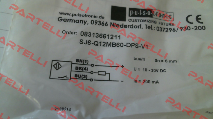 p/n: 08313661211, Type: SJ6-Q12MB60-DPS-V1 Pulsotronic