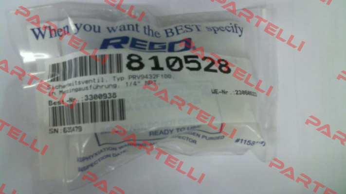 PRV9432F100 (810528) Rego