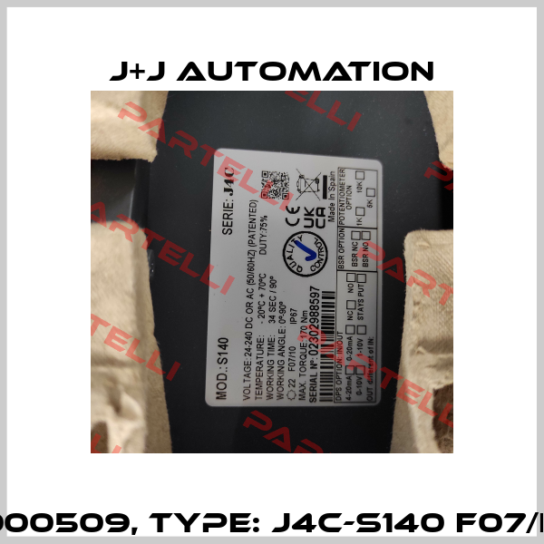 P/N: S4C000509, Type: J4C-S140 F07/F10 22mm J+J Automation
