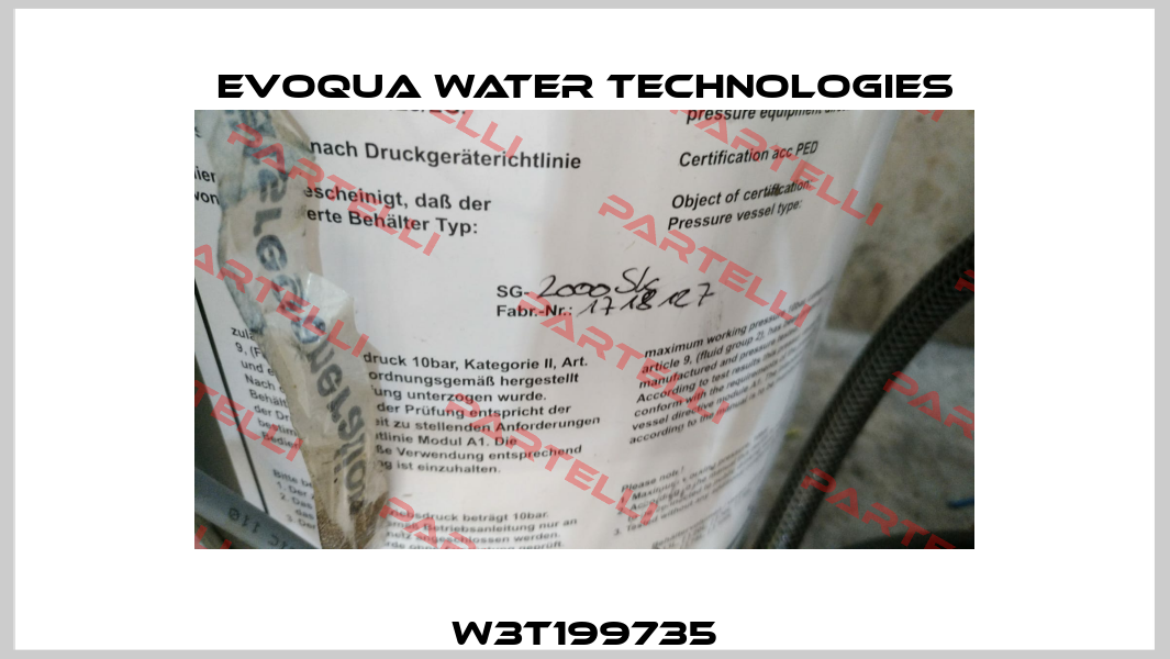 W3T199735 Evoqua Water Technologies