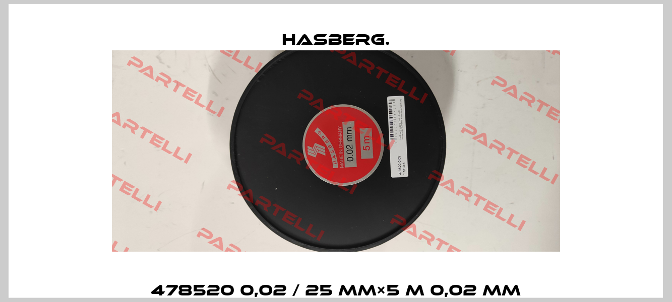 478520 0,02 / 25 mm×5 m 0,02 mm Hasberg.