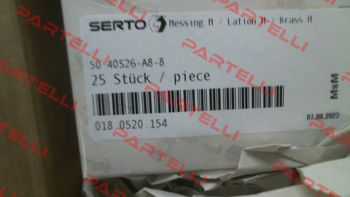 P/N: 018.0520.140 Type: SO 40526-A8-6 Serto