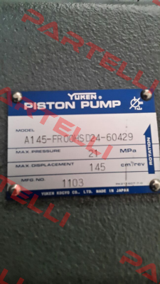 A1 45-FR00HS D24-60429  Yuken