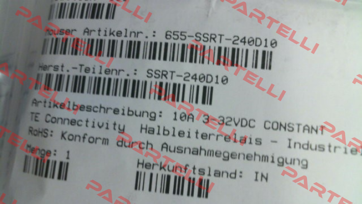 SSRT-240D10 TE Connectivity (Tyco Electronics)