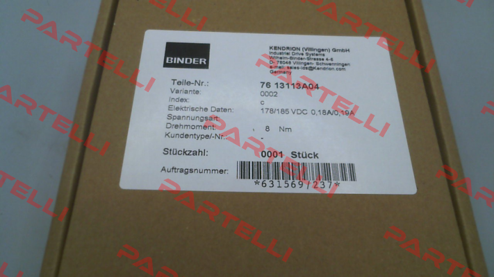 76 13113 A04 Binder
