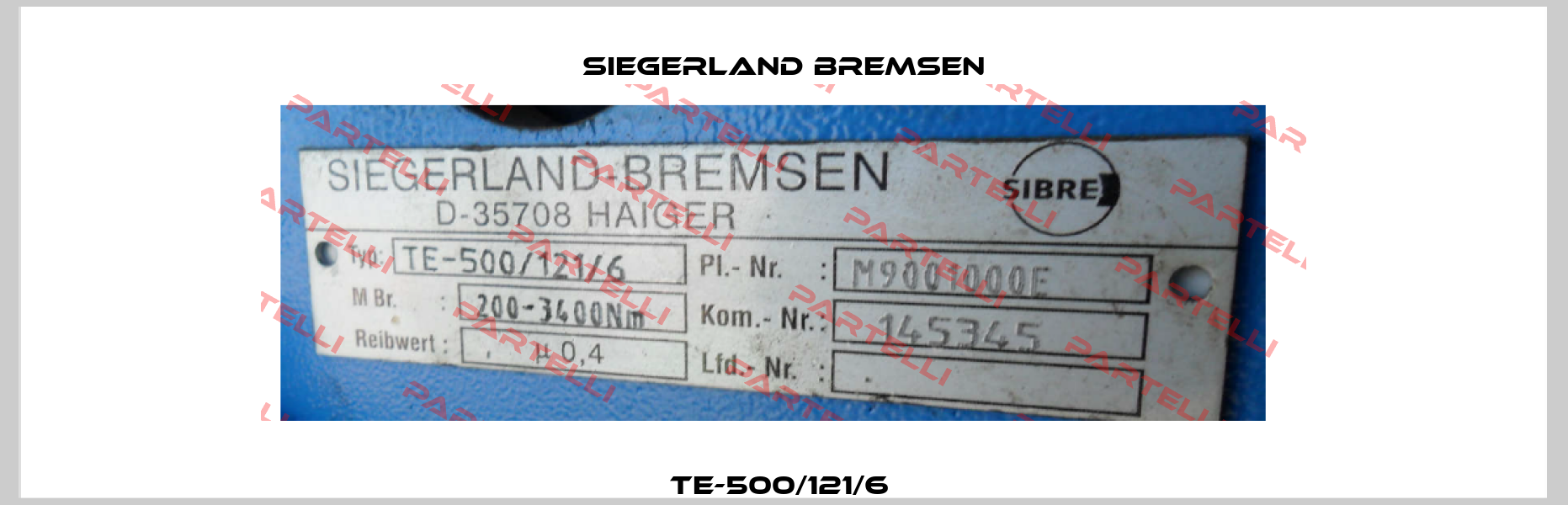 TE-500/121/6  Siegerland Bremsen
