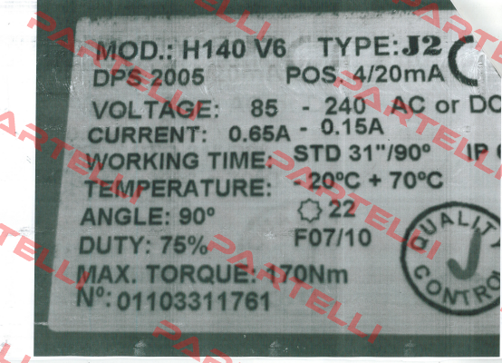 H140 V6 J+J Automation