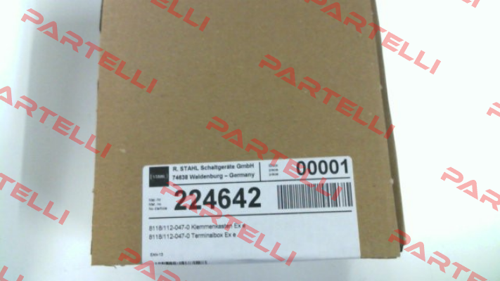 P/N: 224642, Type: 8118/112-047-0 Stahl