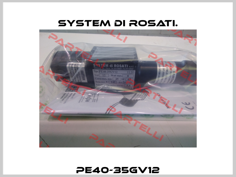 PE40-35GV12 System di Rosati.