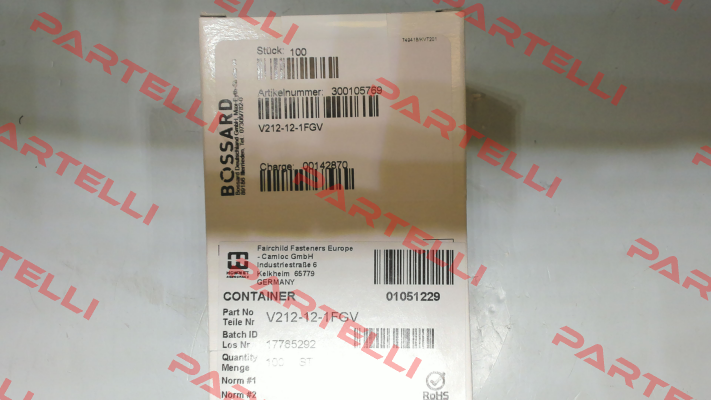 V212-12-1FGV - 100 pcs. Camloc