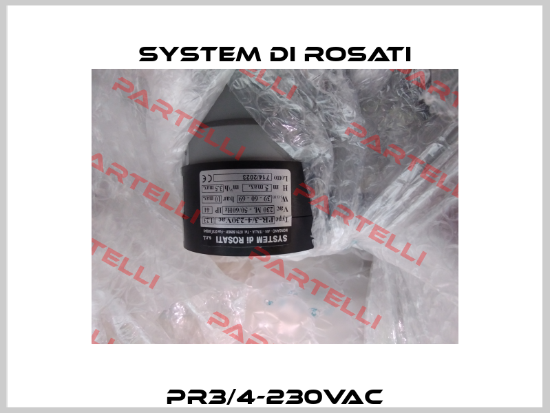 PR3/4-230Vac System di Rosati