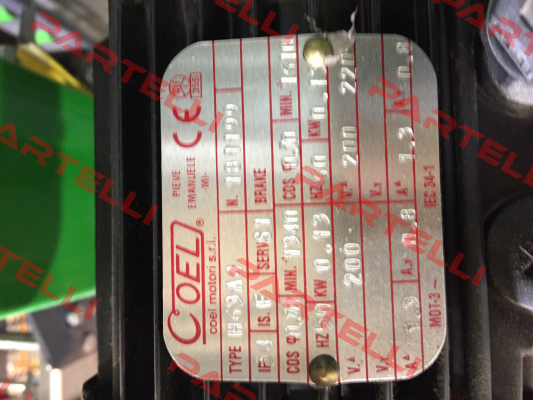 H63A4 AC200V　　  COEL MOTOR 