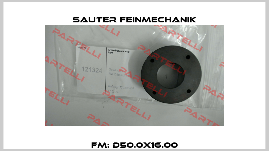 FM: D50.0x16.00 Sauter Feinmechanik