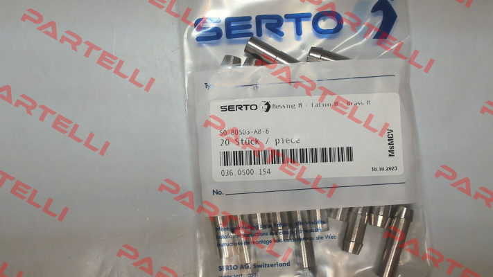 SO 80503-A8-8 / 036.0500.154 Serto