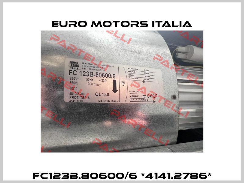 FC123B.80600/6 *4141.2786* Euro Motors Italia