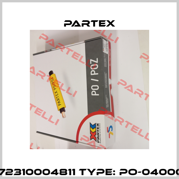 P/N: 72310004811 Type: PO-04000BN4 Partex